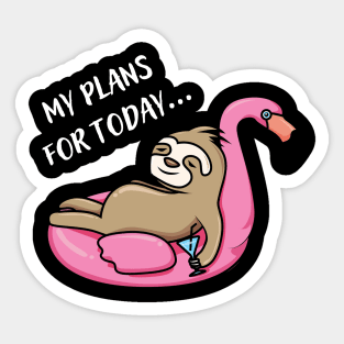 My Plan for Today graphic Sticker